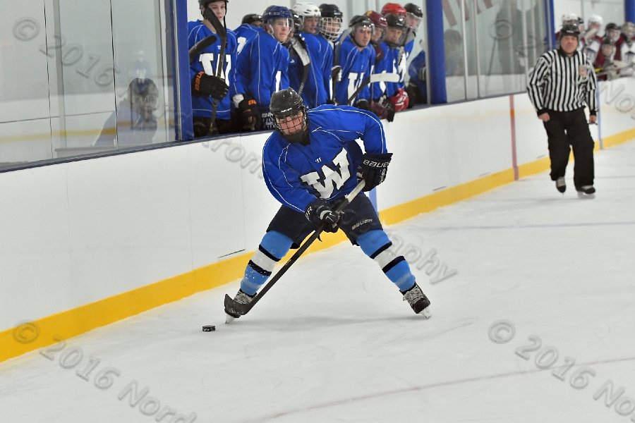 Wheaton College Men\'s Ice Hockey vs Middlesex Community College. - Photo By: KEITH NORDSTROM